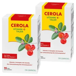 Cerola Vitamin C Taler Grandel, 2x96 St- Vitamin C (Ascorbinsäure)