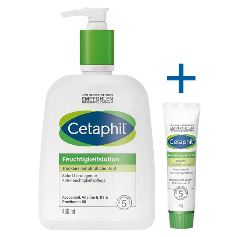 Cetaphil Feuchtigkeitslotion für trockene, empfindliche Haut, 460 ml- Körpermilch & Lotionen
