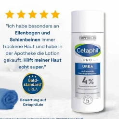 Cetaphil Körpermilch & Lotionen-Pro Urea 4% aufbauende Feuchtigkeitslotion, 200 ml