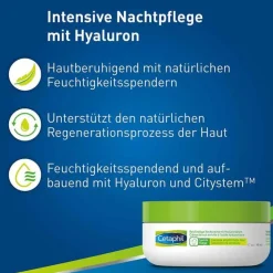 Cetaphil reichhaltige Nachtcreme mit Hyaluronsäure, 48 g- Nachtpflege