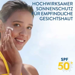 Cetaphil Sun sensitive Gel-Fluid SPF 50 + Sonnenschutz Gesicht, 50 ml- Lsf 50+
