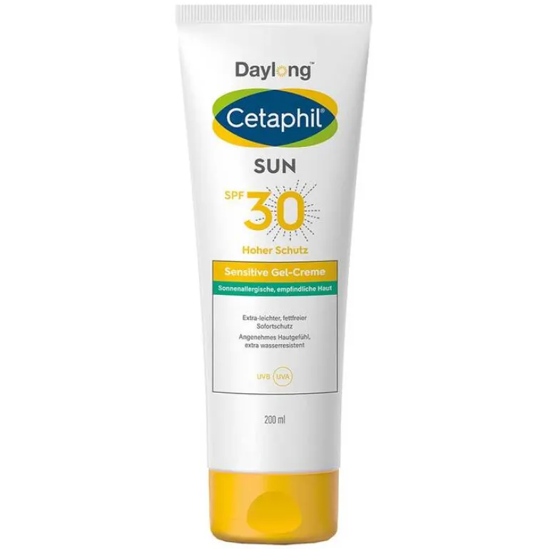 Cetaphil Lsf 30-Sun sensitive Gel-Creme SPF 30 Sonnenschutz, 200 ml