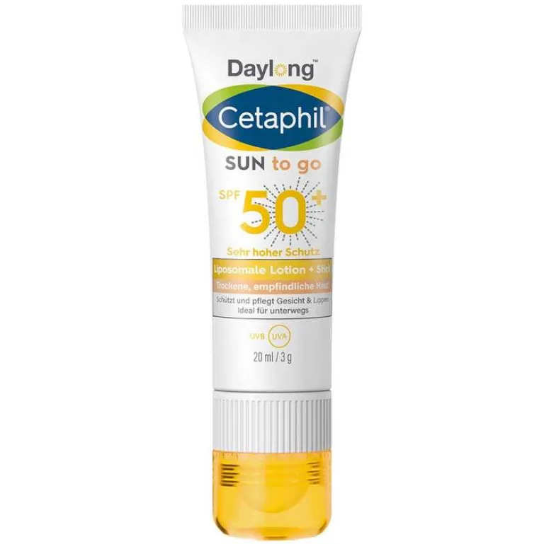 Cetaphil Gesicht-Sun to go liposomale Lotion und Stick SPF 50 +, 20 ml