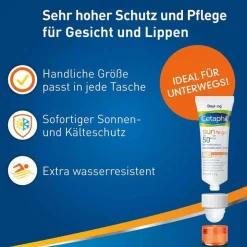 Cetaphil Gesicht-Sun to go liposomale Lotion und Stick SPF 50 +, 20 ml