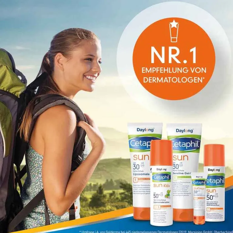 Cetaphil Gesicht-Sun to go liposomale Lotion und Stick SPF 50 +, 20 ml