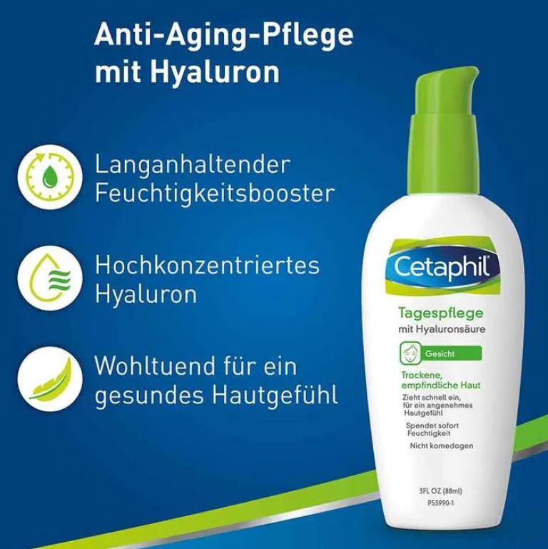 Cetaphil Anti-Aging-Tagespflege mit Hyaluronsäure, 88 ml