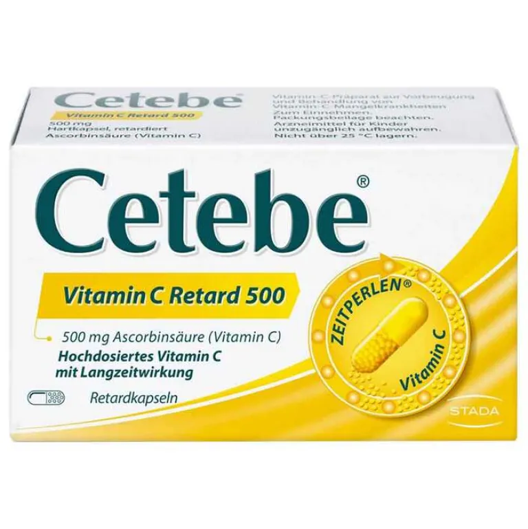 Cetebe Vitamin C (Ascorbinsäure)-® Vitamin C Retard 500, 180 St