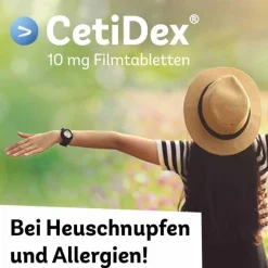 Cetidex 10 mg Filmtabletten, 100 St- Cetirizin|Allergie Tabletten