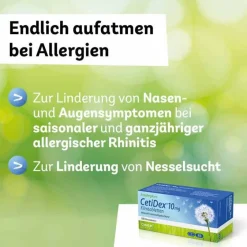 10 mg Filmtabletten, 50 St^Cetidex Hot