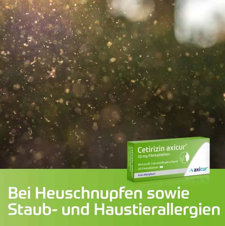 axicur Cetirizin|Allergie Tabletten-Cetirizin ® 10 mg Filmtabletten, 50 St