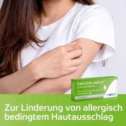 axicur Cetirizin|Allergie Tabletten-Cetirizin ® 10 mg Filmtabletten, 50 St