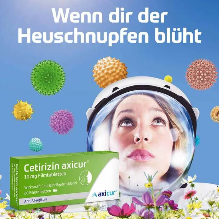 axicur Cetirizin|Allergie Tabletten-Cetirizin ® 10 mg Filmtabletten, 50 St