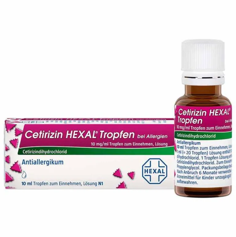 Cetirizin Tropfen bei Allergien, 10 ml^Hexal New