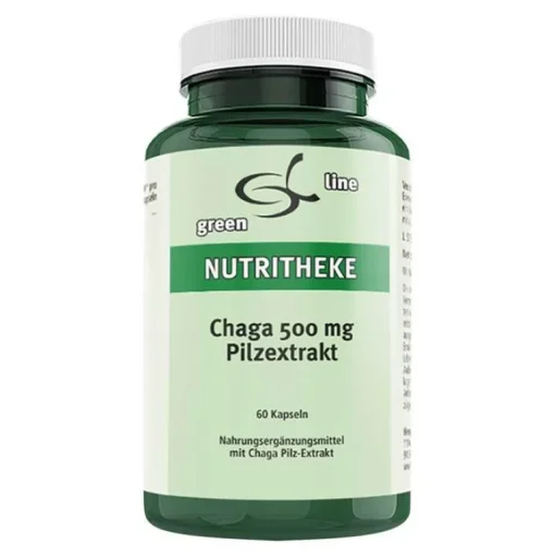 Green line Nutritheke Chaga 500 mg Pilzextrakt Kapseln, 60 St- Vitalpilze