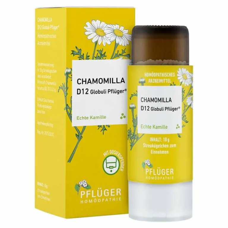 Pflüger Chamomilla D12 Globuli Dosierspender, 10 g- C