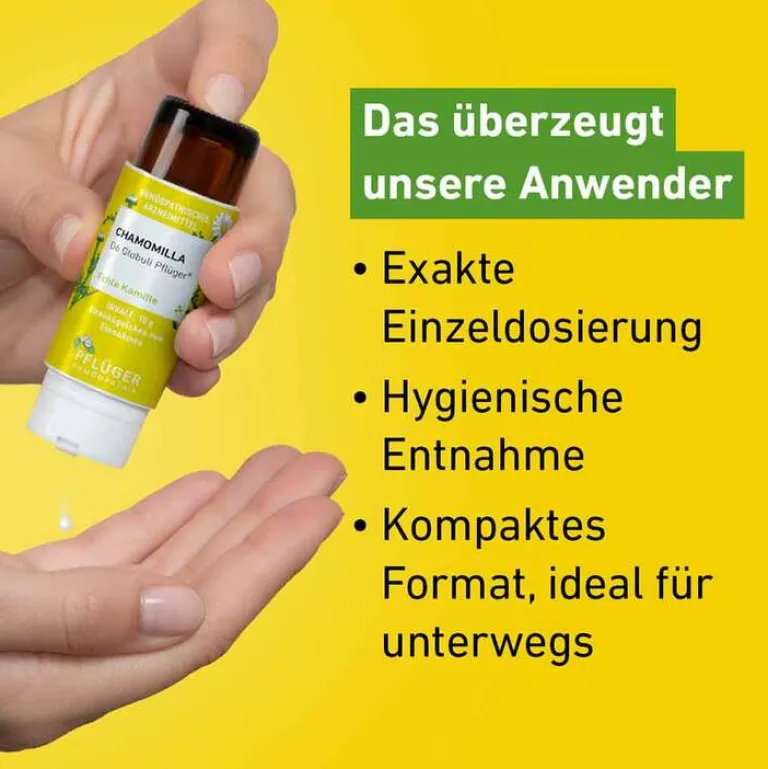 Pflüger Chamomilla D12 Globuli Dosierspender, 10 g- C