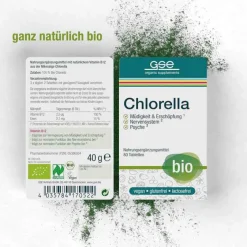 GSE Chlorella 500 mg Bio Naturland Tabletten, 80 St- Chlorella|Sonstige Bio Produkte