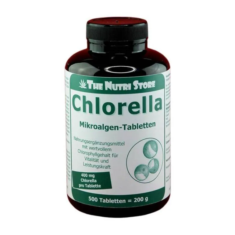 Chlorella Mikroalgen 400 mg Tabletten, 500 St^The Nutri Store Hot