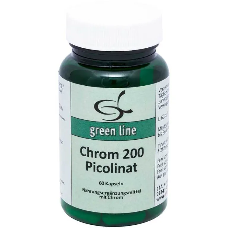 Green line Nutritheke Chrom 200 Picolinat Kapseln, 60 St- Chrom