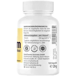 Zein Pharma Chrompicolinat 250 µg in vegetarischen Kapseln, 120 St- Chrom