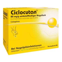 Ciclocutan 80 mg / g wirkstoffhaltiger Nagellack, 6 g- Nagelpilz Lack