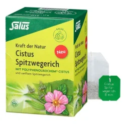 Salus Kräutertee-Cistus Spitzwegerich Tee Bio Filterbeutel, 15 St