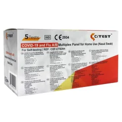 Citest 3 in 1 Selbsttest Covid-19 Antigen & Influe, 5 St- Corona Schnelltest