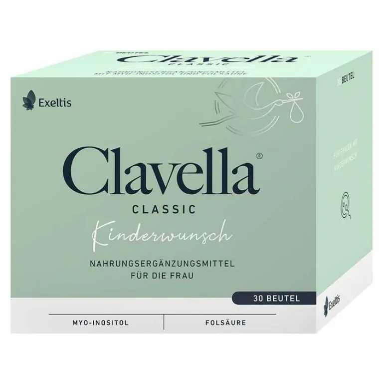 Clavella Vitamin B9 (Folsäure)|Schwangerschaft-Classic Pulver Beutel a 2 g, 30X2 g