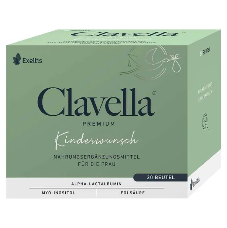 Clavella Premium Pulver Beutel, 30X2.1 g-Kinder Vitamin B9 (Folsäure)|Schwangerschaft