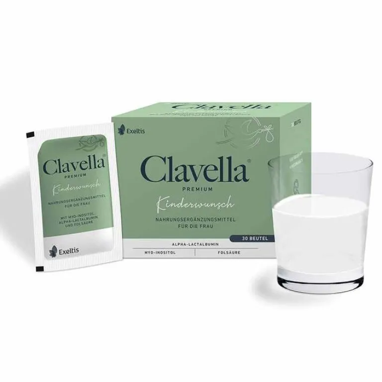 Clavella Premium Pulver Beutel, 30X2.1 g-Kinder Vitamin B9 (Folsäure)|Schwangerschaft