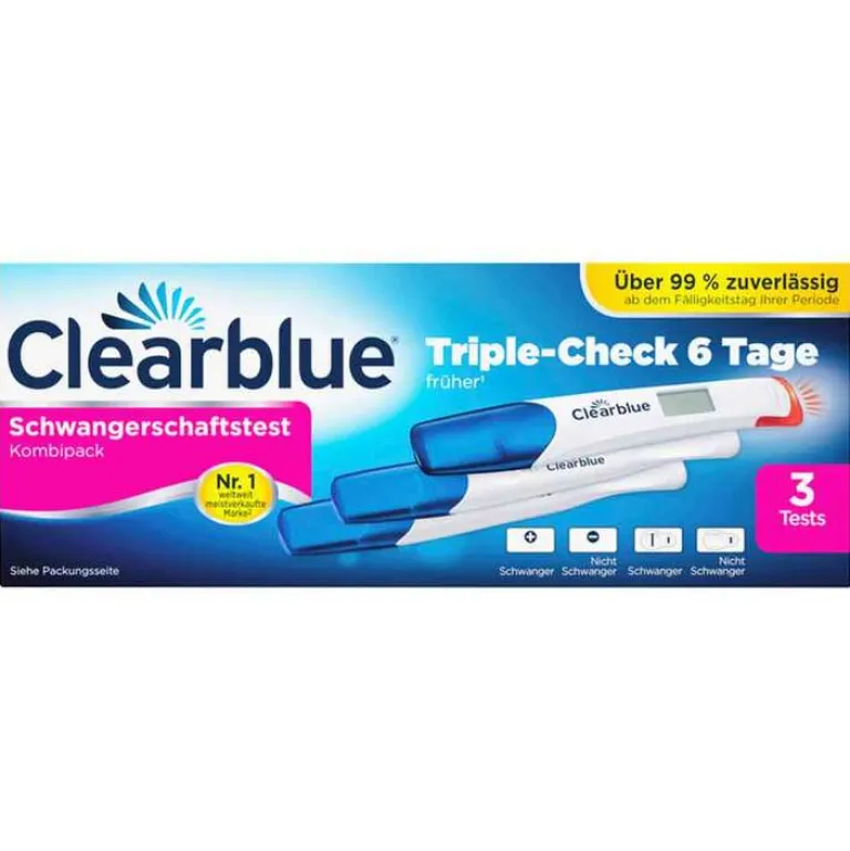 Schwangerschaftstest Triple-Check ultra-früh, 3 St^Clearblue