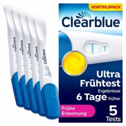 Clearblue Schwangerschaftstests-Schwangerschaftstest frühe Erkennung, 5 St