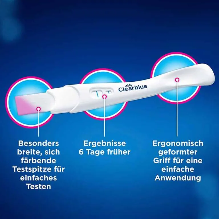 Clearblue Schwangerschaftstests-Schwangerschaftstest frühe Erkennung, 5 St