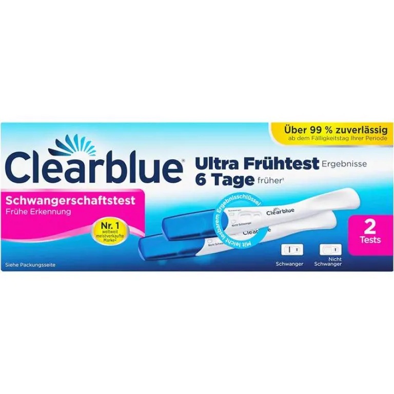 Schwangerschaftstest Frühe Erkennung, 2 St^Clearblue Sale