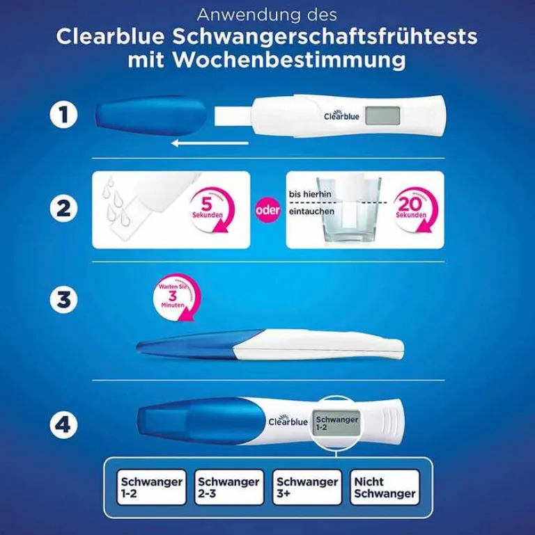 Schwangerschaftstest Kombipack Urin, 2 St^Clearblue
