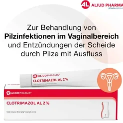 Aliud Pharma Scheidenpilz Medikamente|Scheidenpilz Creme-CLOTRIMAZOL AL 2% Vaginalcreme, 20 g