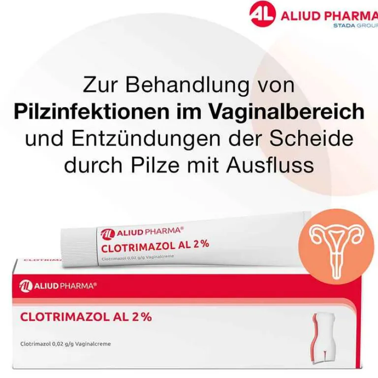 Aliud Pharma Scheidenpilz Medikamente|Scheidenpilz Creme-CLOTRIMAZOL AL 2% Vaginalcreme, 20 g