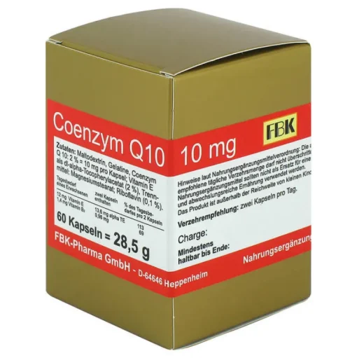 Coenzym Q10 10 mg Kapseln, 60 St^FBK Pharma Hot