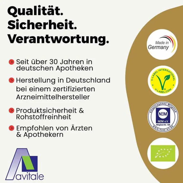 Coenzym Q10 100 mg Kapseln + Vitamine + Mineralstoffe, 120 St^Avitale Best