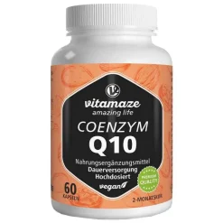 Coenzym Q10 200 mg vegan Kapseln, 60 St^Vitamaze Hot