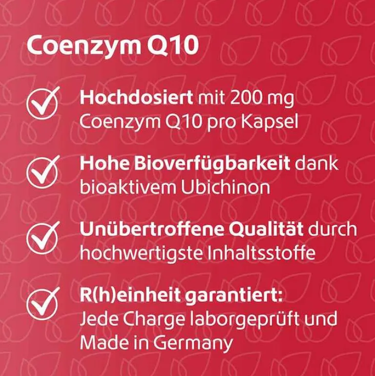 R(h)ein Nutrition Coenzym Q10 200 mg vegan Kapseln, 120 St- Coenzym Q10