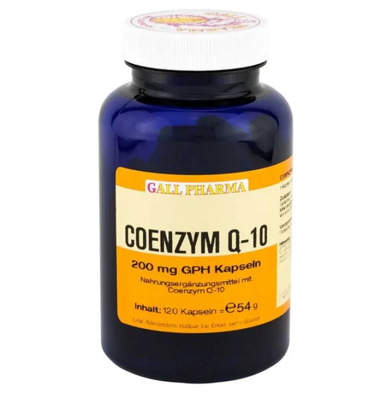 Hecht Pharma Coenzym Q10-Coenzym Q10 GPH 200 mg Kapseln, 120 St