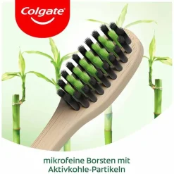 Colgate Bamboo Aktivkohle Zahnbürste, 1 St- Zahnbürsten