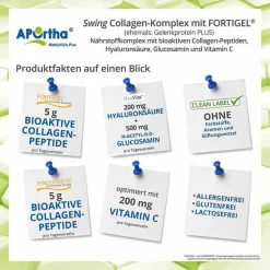Aportha Collagen-Komplex mit Fortigel + Tendoforte Pulver, 340 g- Kollagen