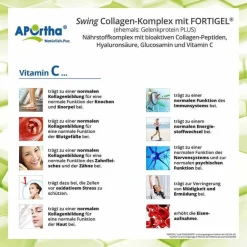 Aportha Collagen-Komplex mit Fortigel + Tendoforte Pulver, 340 g- Kollagen