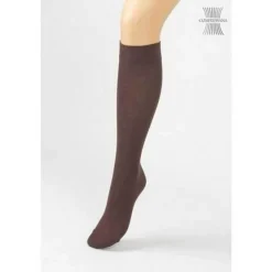 Compressana Microcotton Kniestrümpfe BW Größe 4 schoko, 2 St- Stütz- Und Reisestrümpfe