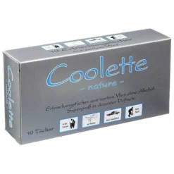 Coolike Coolette Nature Erfrischungstücher Vlies, 10 St- Antitranspirant & Deo