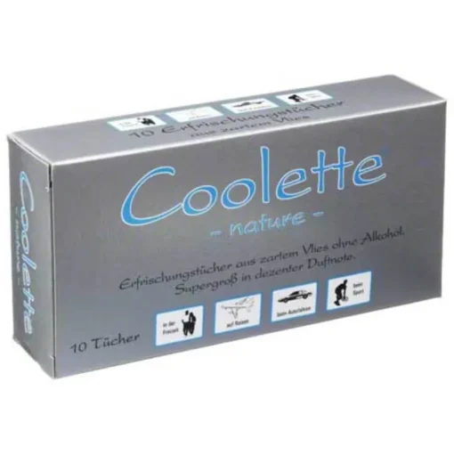 Coolike Coolette Nature Erfrischungstücher Vlies, 10 St- Antitranspirant & Deo