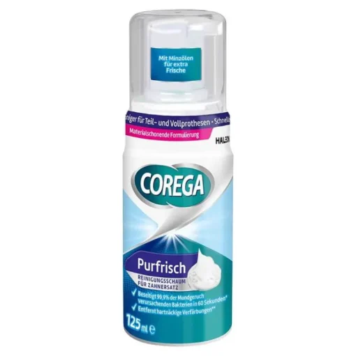 Corega Purfrisch Reinigungsschaum, 125 ml- Für Zahnprothesen