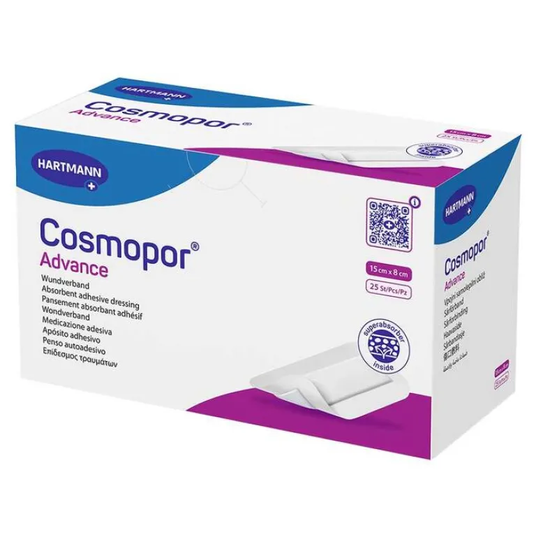 Cosmopor Wundpflaster-Advance 8x15 cm, 25 St
